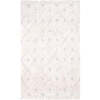 Homy Velvet Flat Woven Dotted Fringed Rectangular Rug, Natural - Rugs - 1 - thumbnail