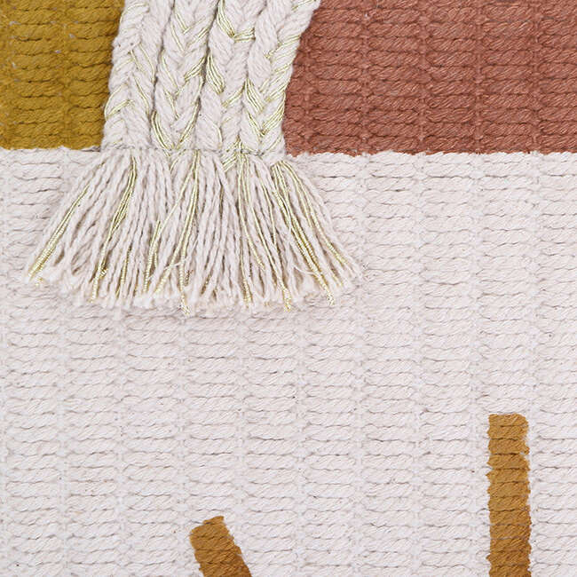 Hand-Woven Fringed Wall Hanging, Sunset - Wall Décor - 3