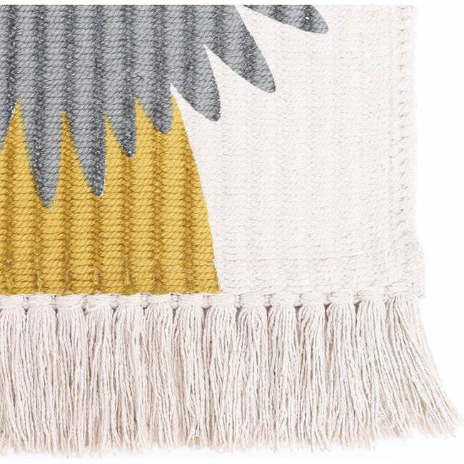 Hand-Woven Fringed Wall Hanging, Jaggo - Wall Décor - 3