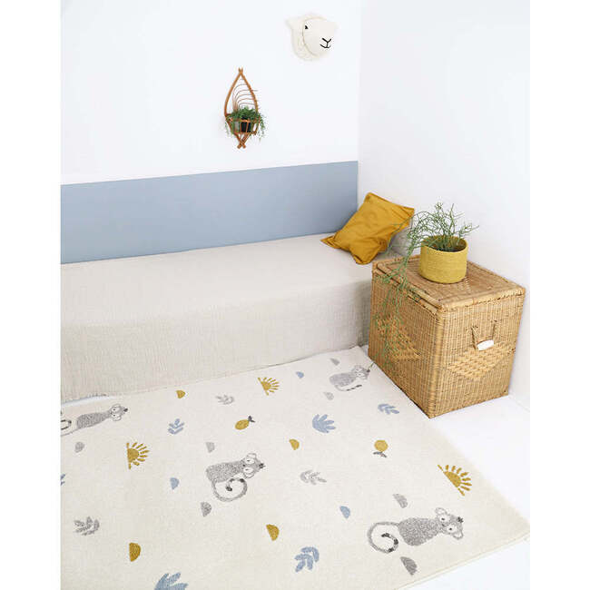 Graphic Print Rectangular Rug, Little Wild Monkey - Rugs - 2