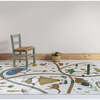 Flat Woven Graphic Print Rectangular Play Rug, Little Jurasic - Rugs - 4