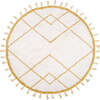 Come Braided Tassel Round Rug, Mango - Rugs - 1 - thumbnail