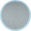 Brenda Hand-Braided Round Rug, Grey & Blue - Rugs - 1 - thumbnail