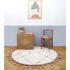 Come Braided Tassel Round Rug, Cork - Rugs - 2