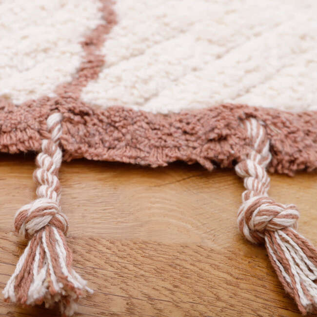 Come Braided Tassel Round Rug, Cork - Rugs - 4