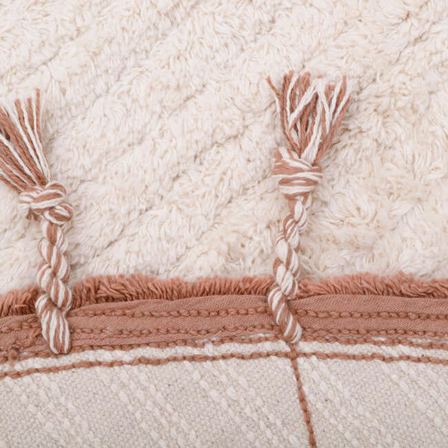 Come Braided Tassel Round Rug, Cork - Rugs - 5