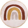 Bohemian Rainbow Round Rug, Amber & Multicolors - Rugs - 1 - thumbnail