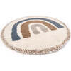 Bohemian Rainbow Round Rug, Blue & Multicolors - Rugs - 3