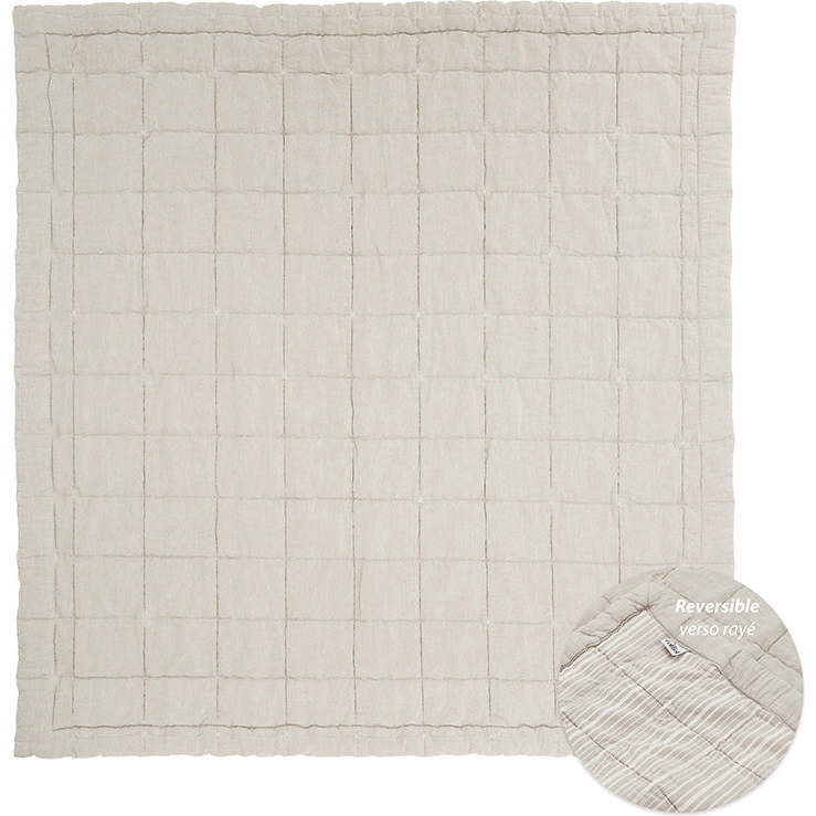 Anna Quilt Square Baby Relax Mat, Sable Lave - Blankets - 1