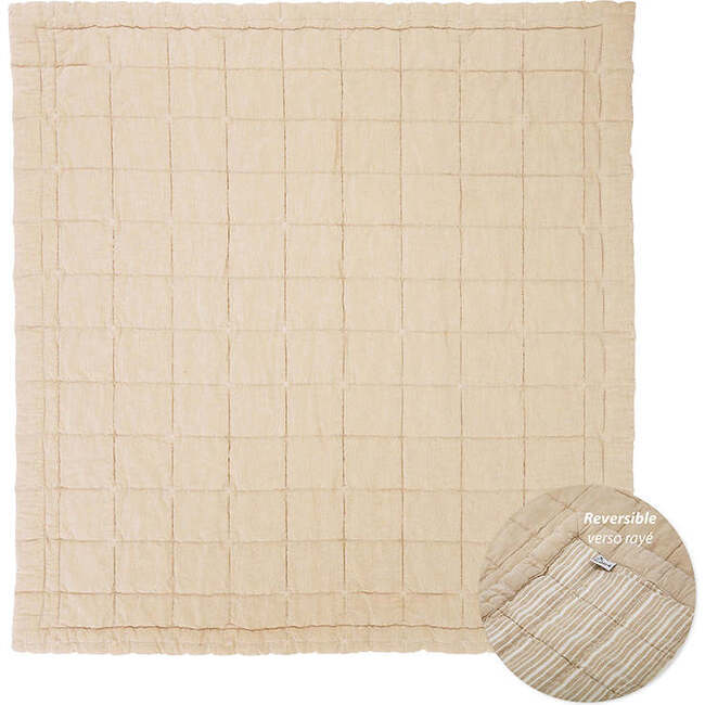 Anna Quilt Square Baby Relax Mat, Caramel Lave