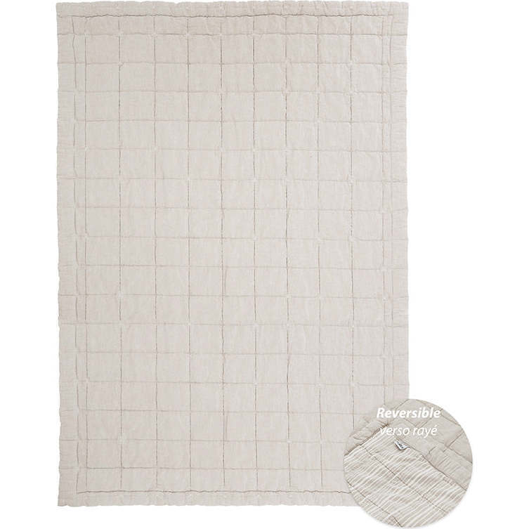 Anna Quilt Rectangular Baby Relax Mat, Sable Lave - Blankets - 1