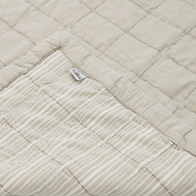 Anna Quilt Square Baby Relax Mat, Sable Lave - Blankets - 6