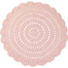 Alma Hand-Crocheted Scalloped Round Rug, Nude - Rugs - 1 - thumbnail