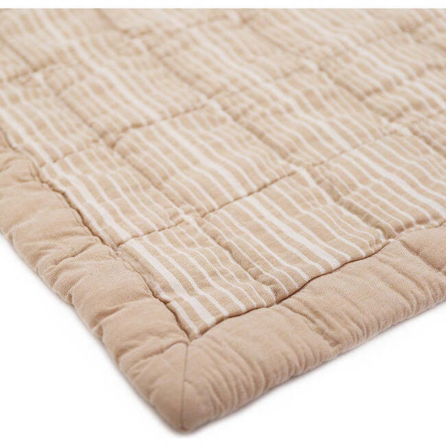 Anna Quilt Rectangular Baby Relax Mat, Terracotta Lave - Blankets - 6