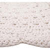 Alma Hand-Crocheted Scalloped Round Rug, Raw White - Rugs - 5