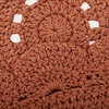 Alma Hand-Crocheted Scalloped Round Rug, Amber - Rugs - 3