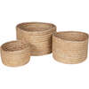 Abha Jute Storage Baskets, Natural (Set Of 3) - Storage - 1 - thumbnail