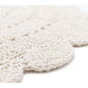 Alma Hand-Crocheted Scalloped Large Round Rug, Raw White - Rugs - 4