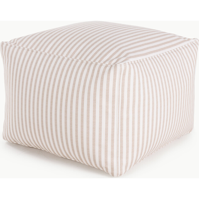 Pouf Square, Café Stripe - Kids Seating - 4