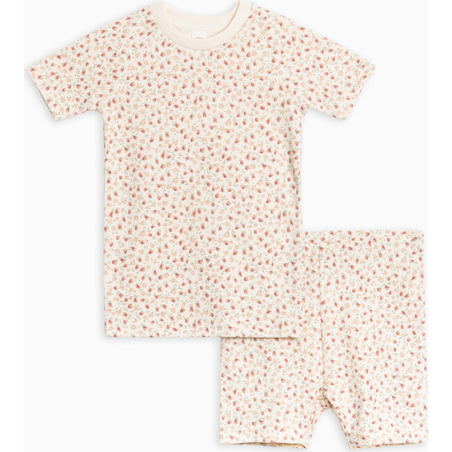 Organic Short Sleeve Jammies, Joy Floral / Berry