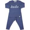 Two Piece Set in 'dude' Applique, Demin - Two Pieces - 1 - thumbnail