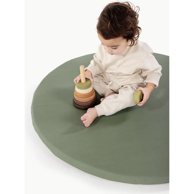 Mini Circle Padded Mat, Thyme - Playmats - 5