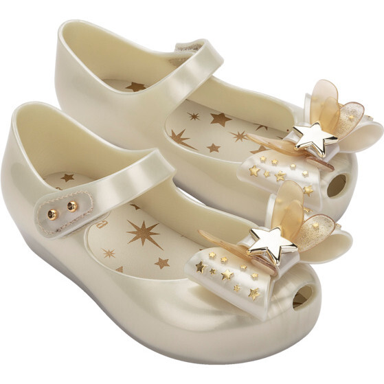 Ultragirl Star II Ballet Flats, White Metallic