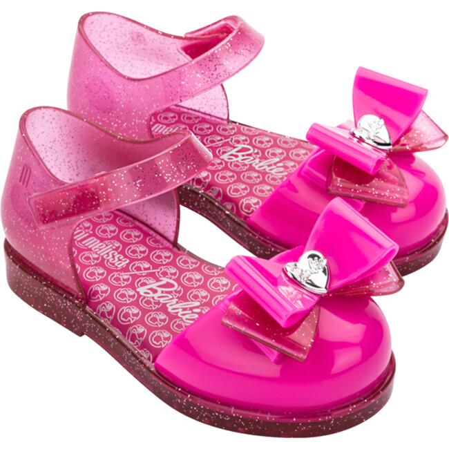 Amy & Barbie BB Sandals, Glitter Pink
