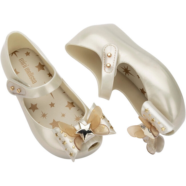 Ultragirl Star II Ballet Flats, White Metallic - Flats - 5