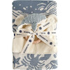 Cotton Nautical Blanket Teether Hat Baby Gift Set, Whale - Mixed Gift Sets - 1 - thumbnail