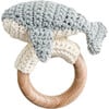 Cotton Crochet Rattle, Whale - Rattles - 1 - thumbnail