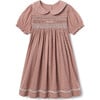 Emmy Peterpan Collar Smocked Dress, Honey Blooms - Dresses - 1 - thumbnail