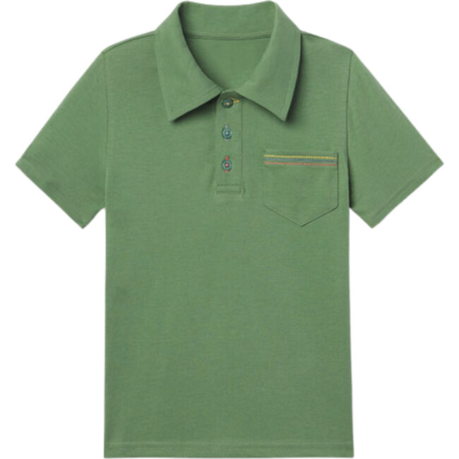 Jackson Contrast Pocket Embroidered Polo Shirt, Mint