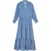 Maisonette x Roma Women's Sienna Dress, Blue Floral - Dresses - 1 - thumbnail