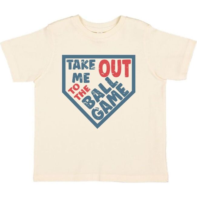 Take Me Out To The Ball Game Short Sleeve T-Shirt, Natural
