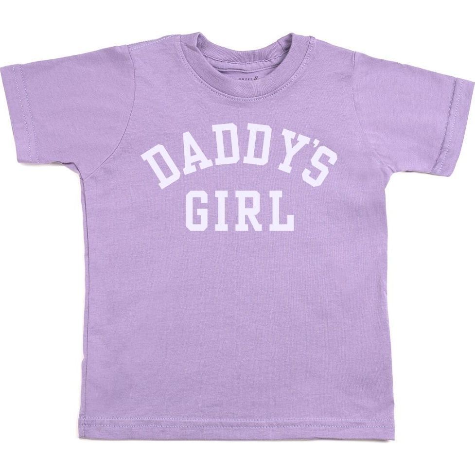 Daddy's Girl Short Sleeve T-Shirt, Lavender - T-Shirts - 1
