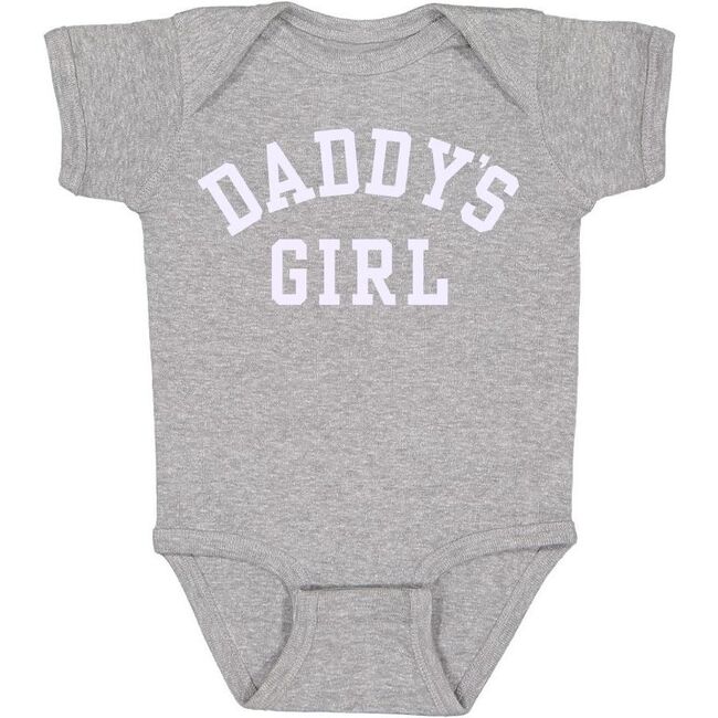 Daddy's Girl Short Sleeve Bodysuit, Grey