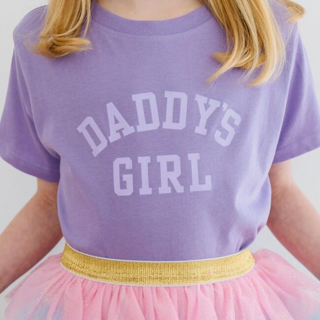 Daddy's Girl Short Sleeve T-Shirt, Lavender - T-Shirts - 2