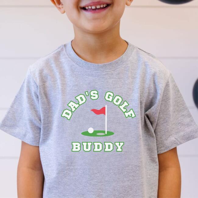 Dad's Golf Buddy Short Sleeve T-Shirt, Grey - T-Shirts - 2