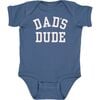 Dad's Dude Short Sleeve Bodysuit, Indigo - Onesies - 1 - thumbnail