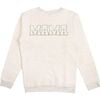 Mama Patch Adult L/S Sweatshirt, Natural - Sweatshirts - 1 - thumbnail