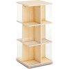 EdQ Rotating Book Display 3 Tier - Natural - Bookcases - 1 - thumbnail