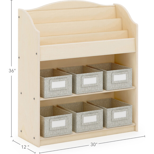 EdQ Book and Bin Browser- Natural - Bookcases - 4
