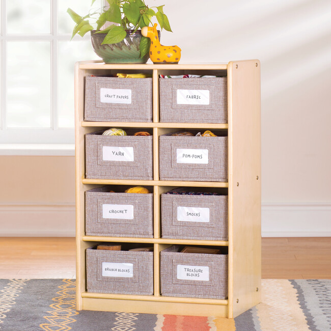 EdQ 8 Cubby Bin Storage Organizer 30" - Natural - Storage - 2