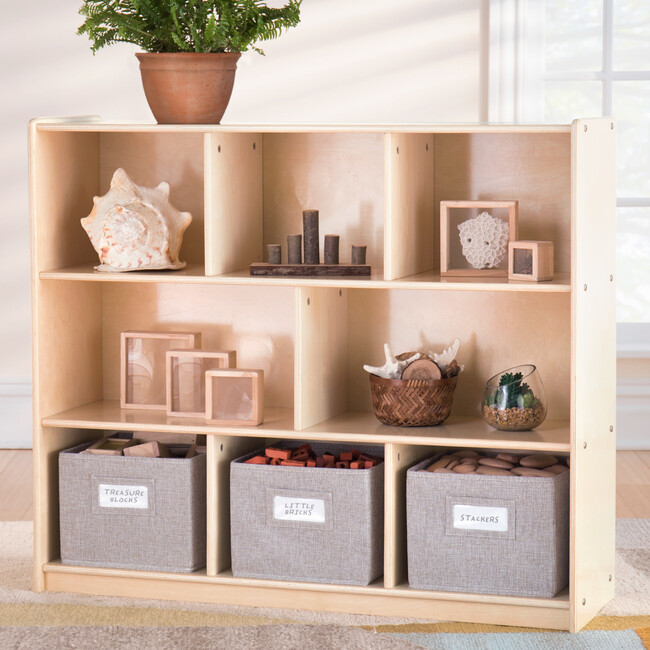 EdQ 3-Shelf 8-Compartment Storage 36" - Natural - Storage - 2