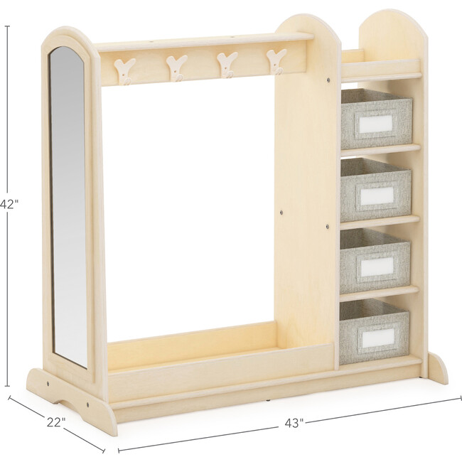 EdQ Dress Up Storage with Bins- Natural - Storage - 8