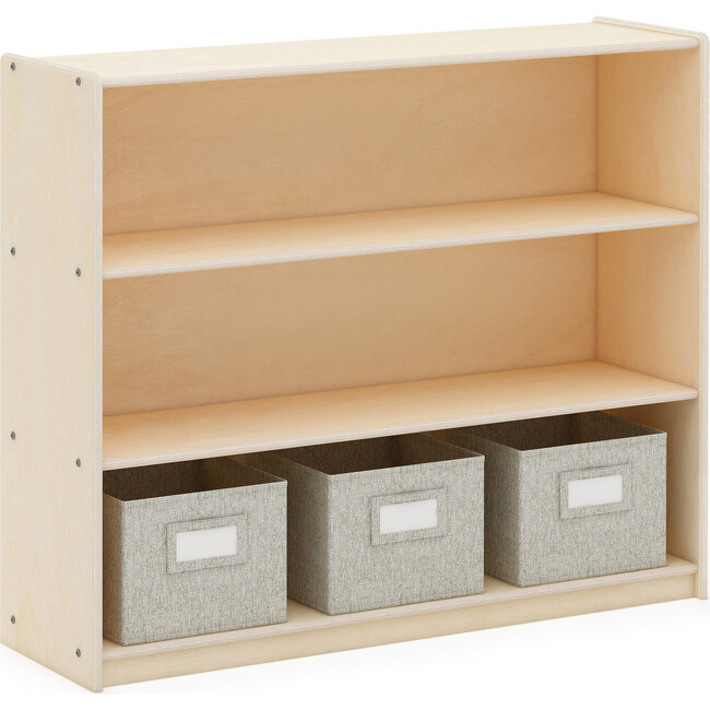 EdQ 3-Shelf Open Storage 36" - Natural