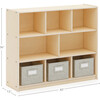 EdQ 3-Shelf 8-Compartment Storage 36" - Natural - Storage - 4