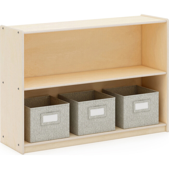 EdQ 2-Shelf Open Storage 30'' - Natural