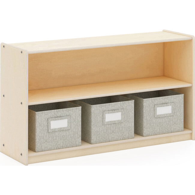 EdQ 2-Shelf Open Storage 24'' - Natural
